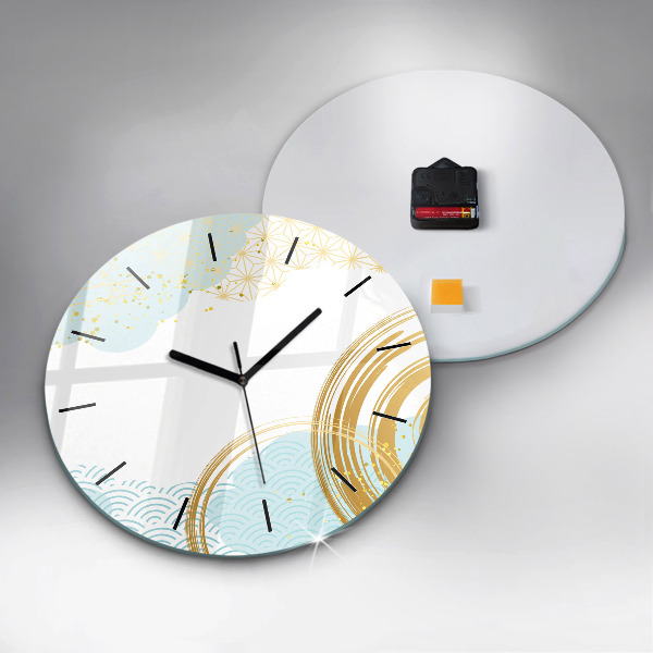 Reloj de pared redondo Motivo decorativo