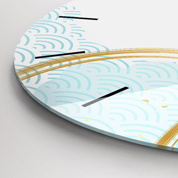 Reloj de pared redondo Motivo decorativo