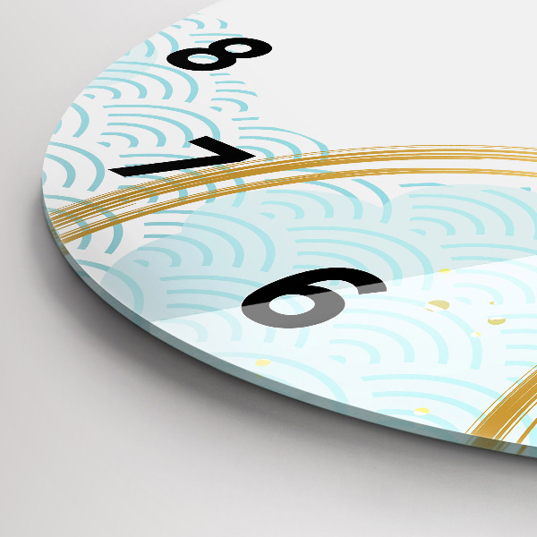 Reloj de pared redondo Motivo decorativo