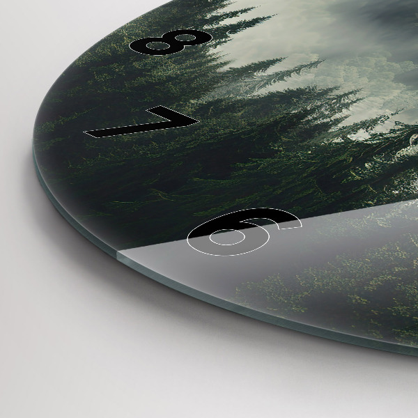 Reloj redondo pared Paisaje forestal