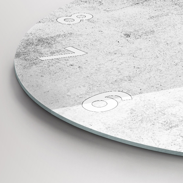 Reloj redondo pared Muro de hormigón