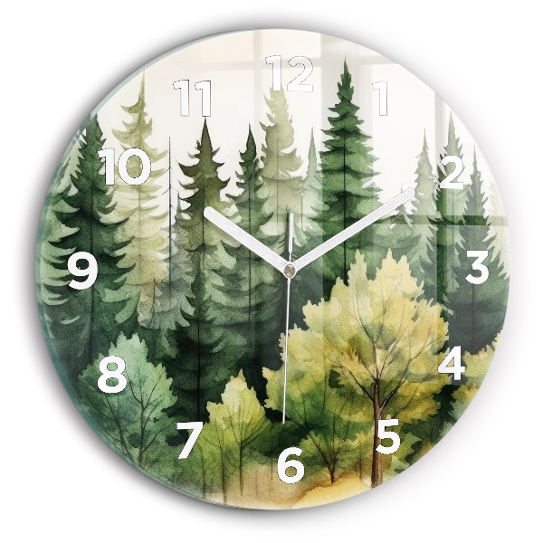 Reloj de pared redondo Paisaje bosque