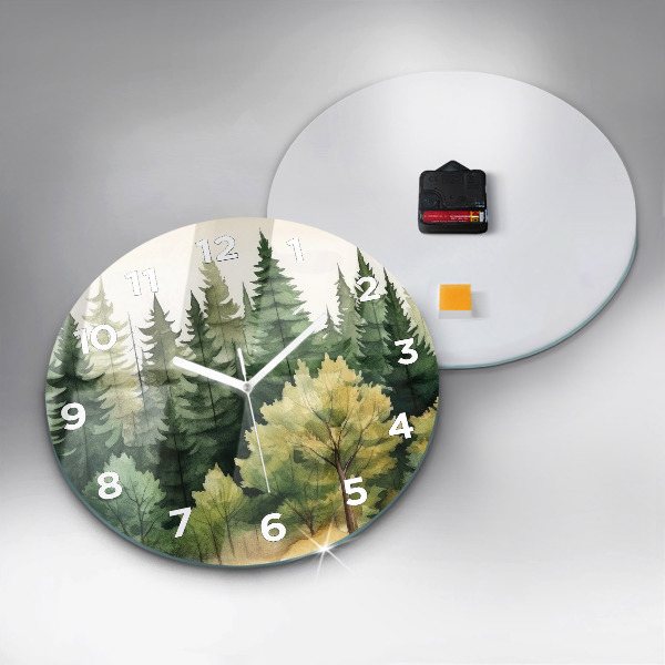 Reloj de pared redondo Paisaje bosque