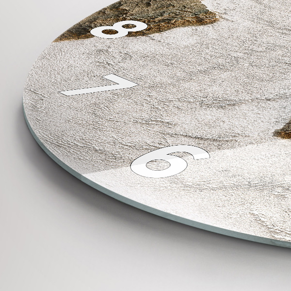 Reloj redondo pared Viejo mapa del mundo