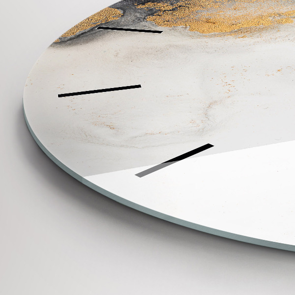 Reloj redondo pared Arte en mármol