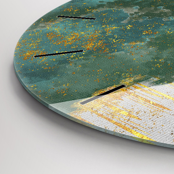 Reloj de cristal redondo Patrón decorativo