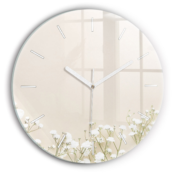 Reloj redondo pared Flores en flor