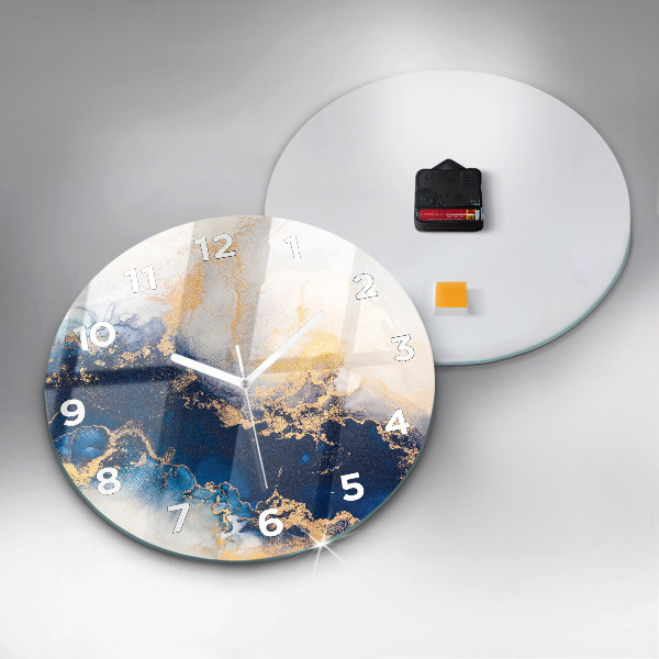 Reloj de pared redondo Patrón de mármol