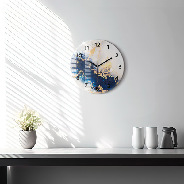 Reloj de pared redondo Patrón de mármol