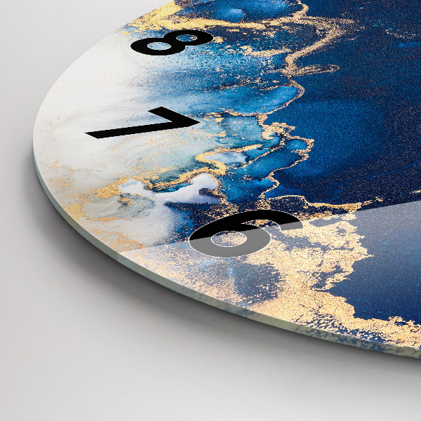 Reloj de pared redondo Patrón de mármol