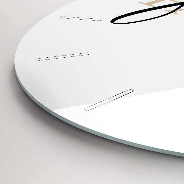 Reloj de pared redondo Inscripción familiar