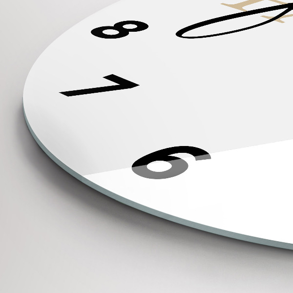 Reloj de pared redondo Inscripción familiar