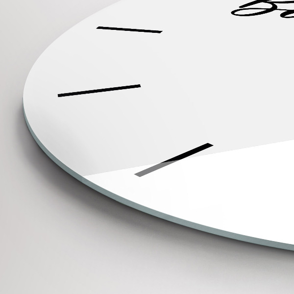 Reloj redondo pared Inscripción Bon voyage