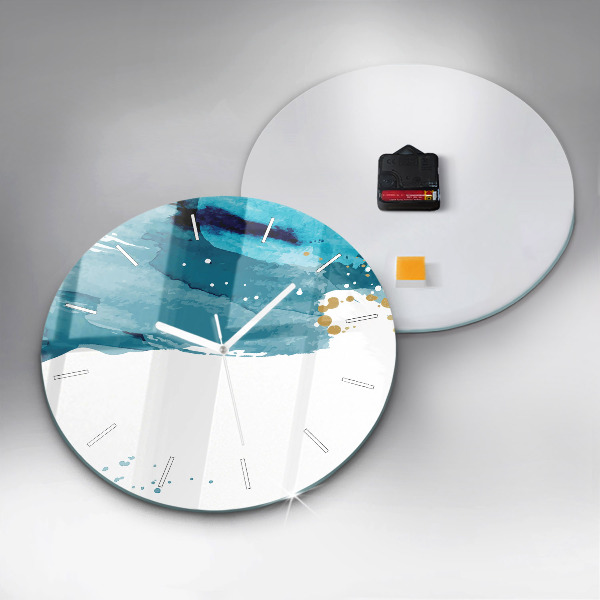 Reloj redondo pared Pinceladas