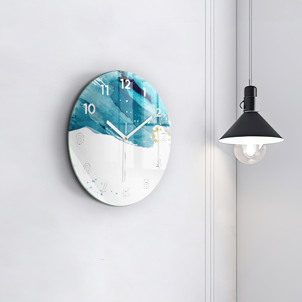 Reloj redondo pared Pinceladas