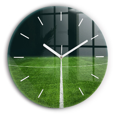 Reloj de pared redondo Campo de fútbol