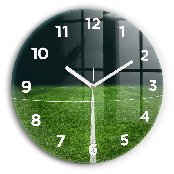 Reloj de pared redondo Campo de fútbol