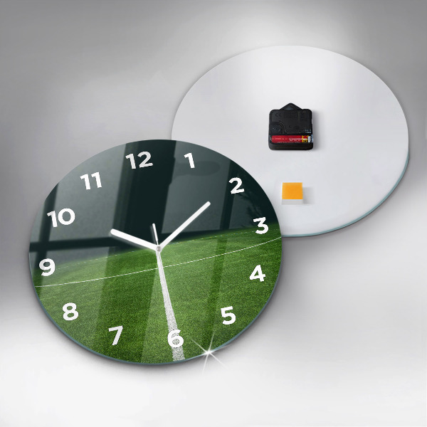 Reloj de pared redondo Campo de fútbol