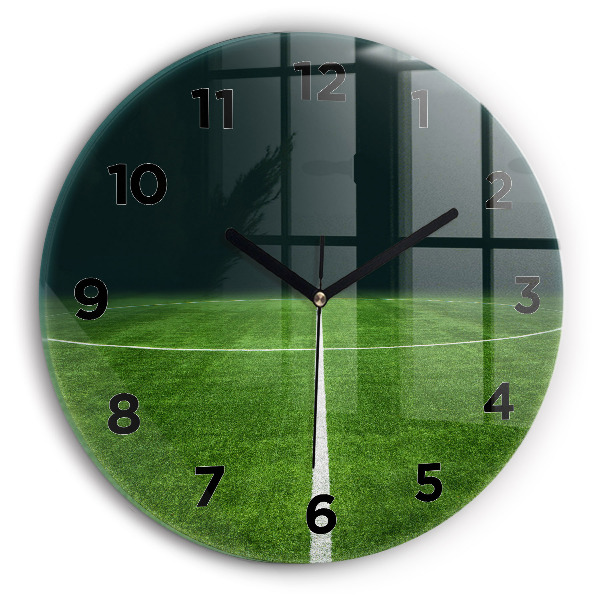 Reloj de pared redondo Campo de fútbol