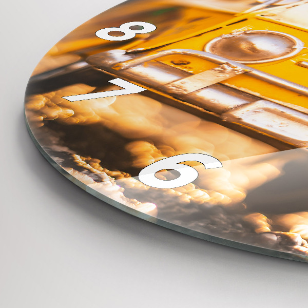 Reloj redondo pared Coche de vacaciones