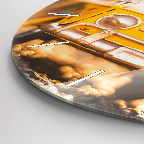 Reloj redondo pared Coche de vacaciones