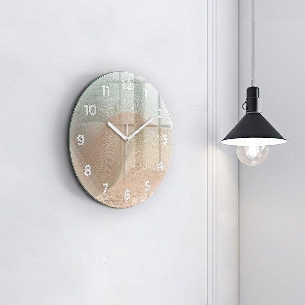 Reloj de pared redondo Abstracción de olas