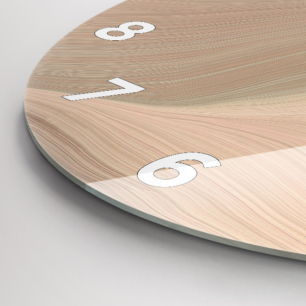 Reloj de pared redondo Abstracción de olas