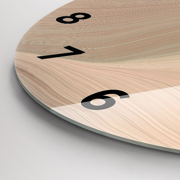 Reloj de pared redondo Abstracción de olas