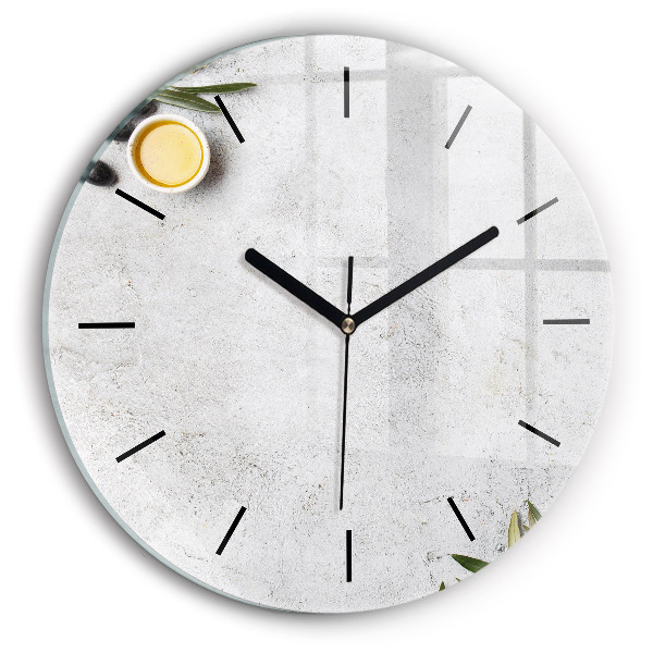 Reloj redondo pared Aceitunas minimalistas