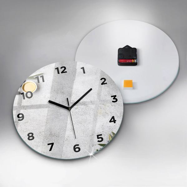 Reloj redondo pared Aceitunas minimalistas