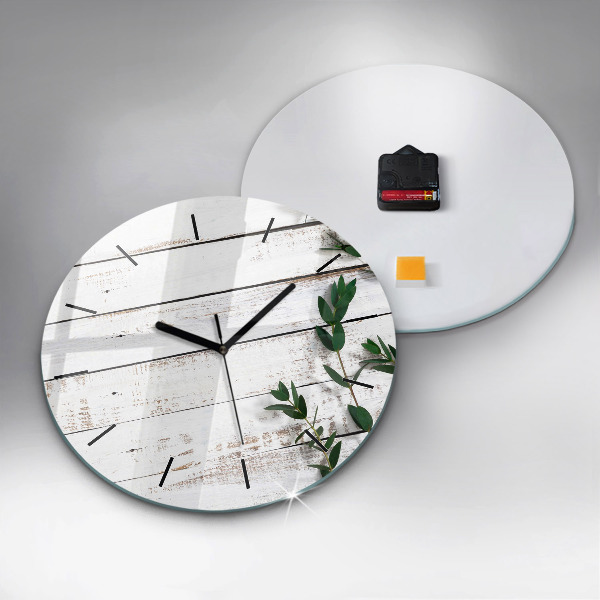 Reloj redondo pared Tablas de madera