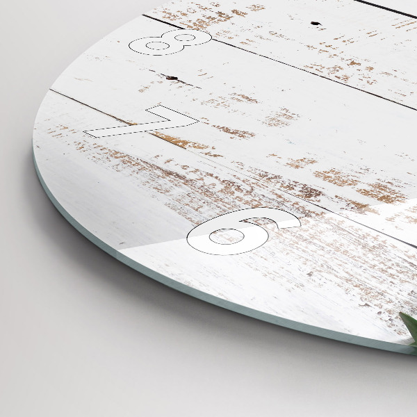 Reloj redondo pared Tablas de madera