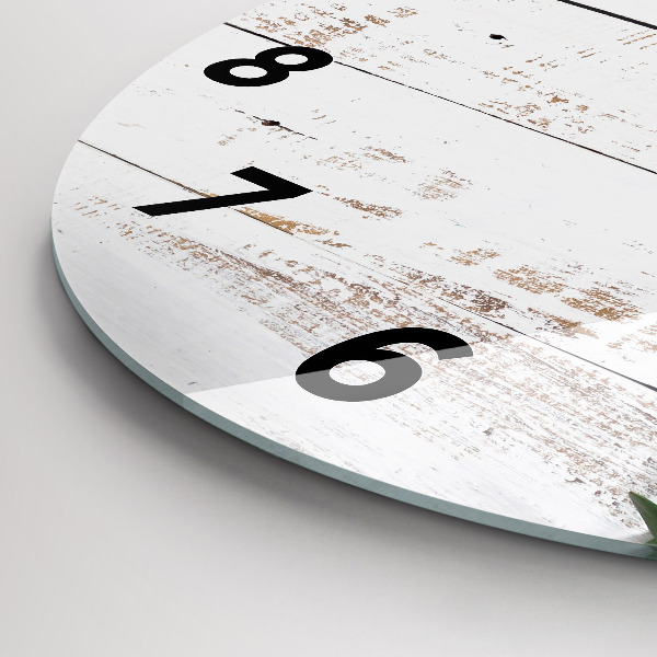 Reloj redondo pared Tablas de madera