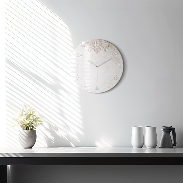 Reloj de pared redondo Patrón decorativo