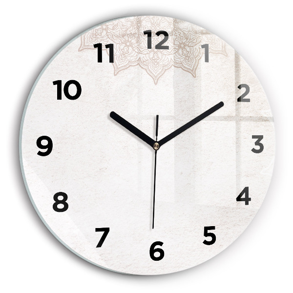 Reloj de pared redondo Patrón decorativo