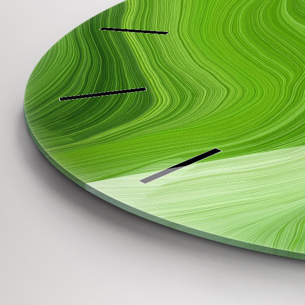 Reloj de cristal redondo Olas modernas