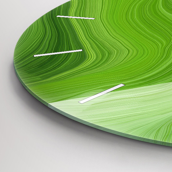 Reloj de cristal redondo Olas modernas