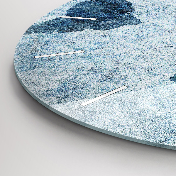 Reloj de pared redondo Mapamundi pintado