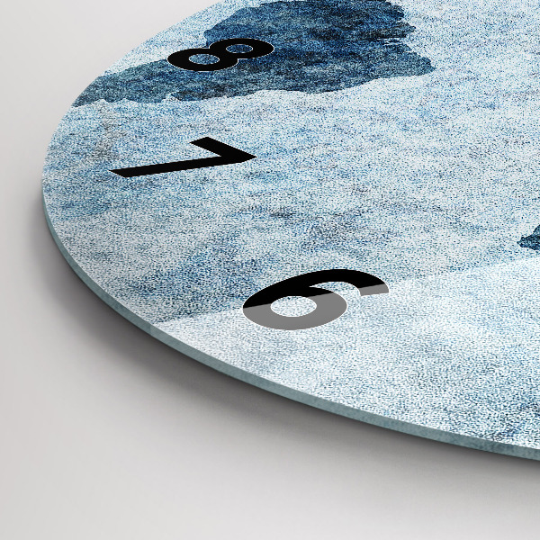 Reloj de pared redondo Mapamundi pintado