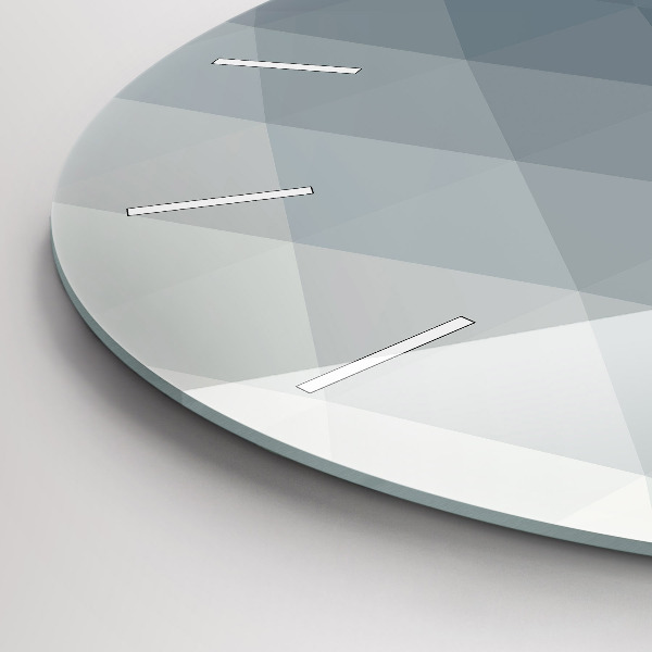 Reloj de cristal redondo Abstracción de olas