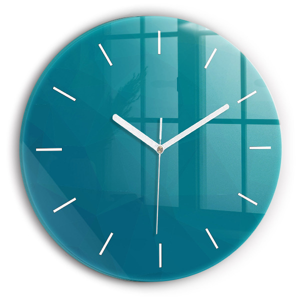 Reloj de cristal redondo Abstracción marina