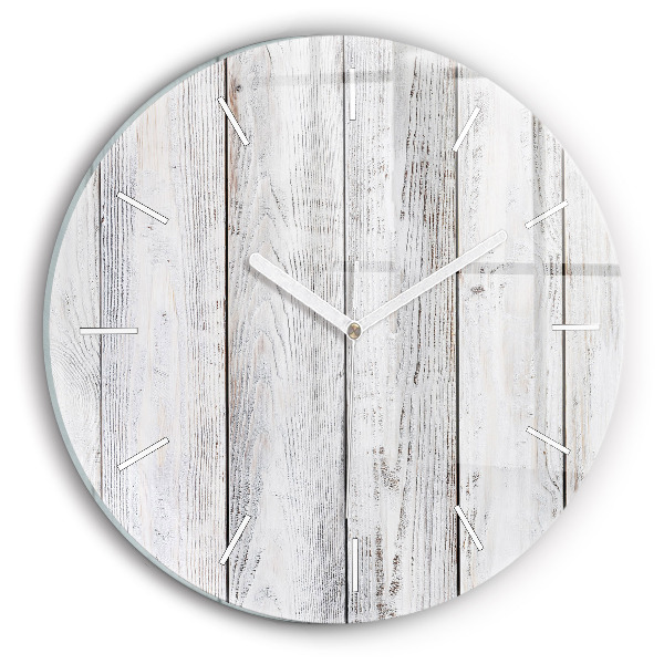 Reloj de cristal redondo Tablas pintadas
