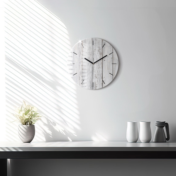 Reloj de cristal redondo Tablas pintadas