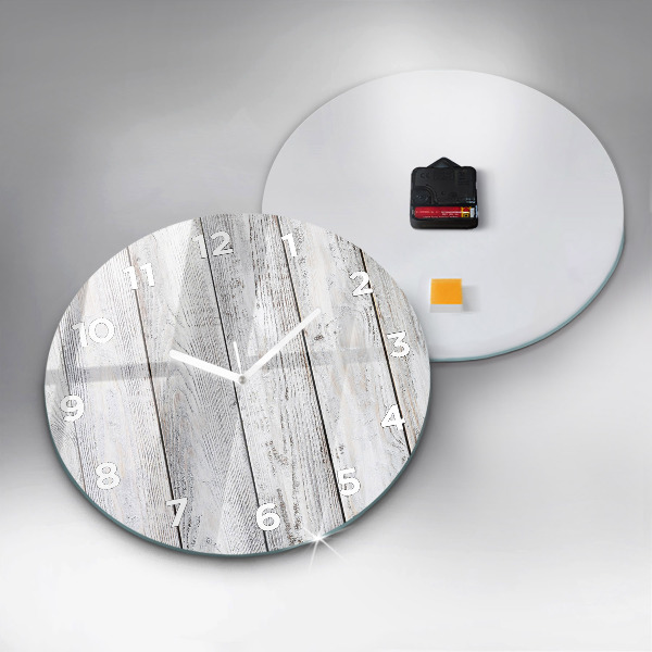 Reloj de cristal redondo Tablas pintadas