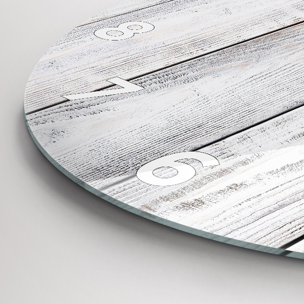 Reloj de cristal redondo Tablas pintadas