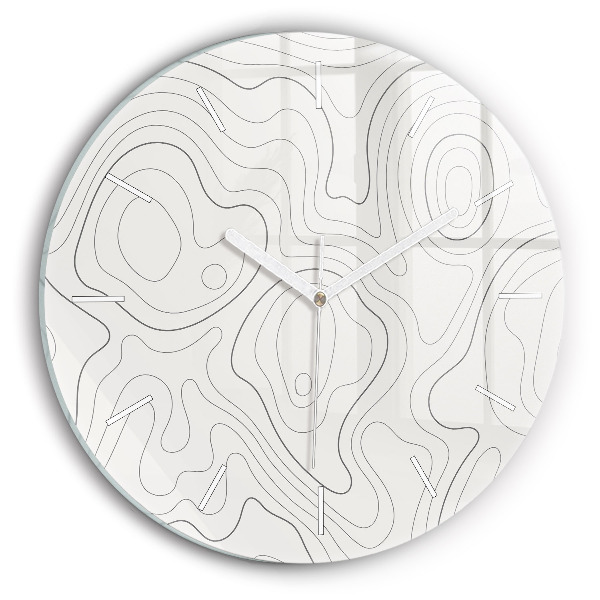 Reloj redondo pared Manchas abstractas