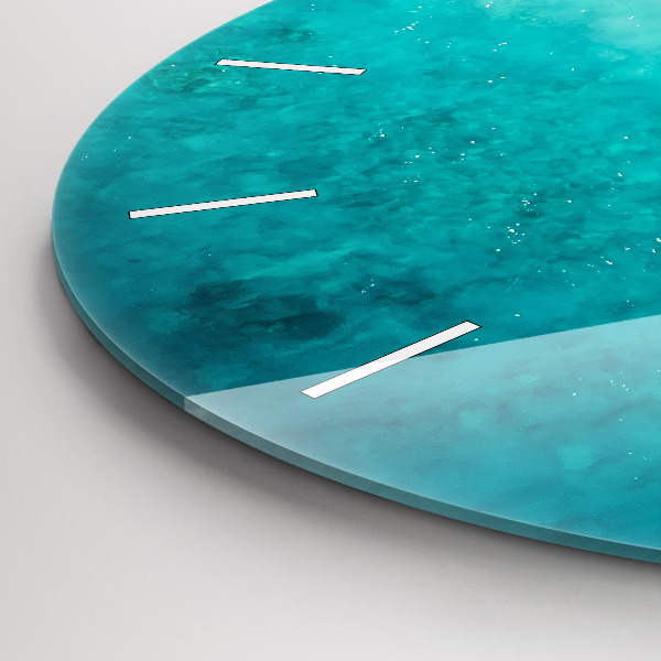 Reloj de pared redondo Playa de arena de mar