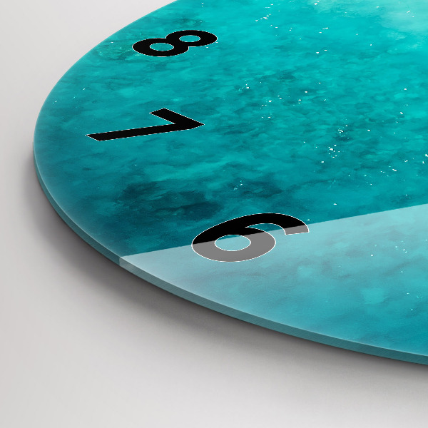 Reloj de pared redondo Playa de arena de mar