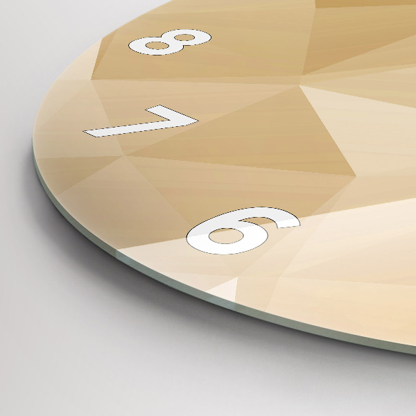 Reloj de pared redondo Triángulos abstractos