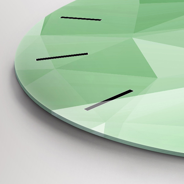 Reloj redondo pared Triángulos abstracto